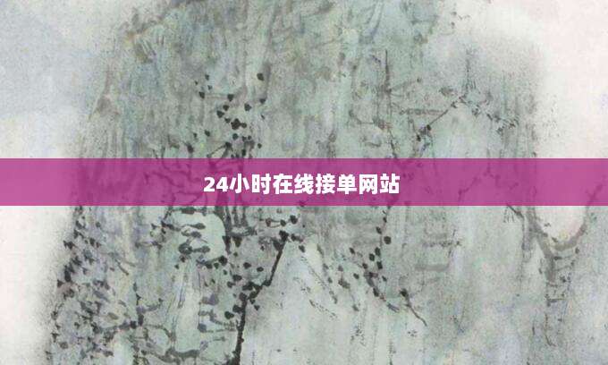 24小时在线接单网站 