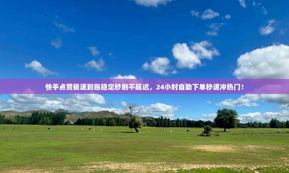 快手点赞极速到账稳定秒刷不延迟，24小时自助下单秒速冲热门！