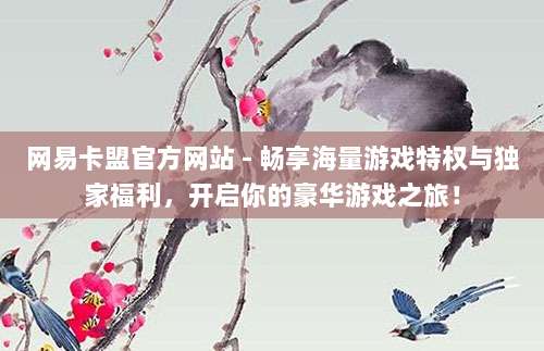 网易卡盟官方网站 - 畅享海量游戏特权与独家福利,开启你的豪华游戏之旅!